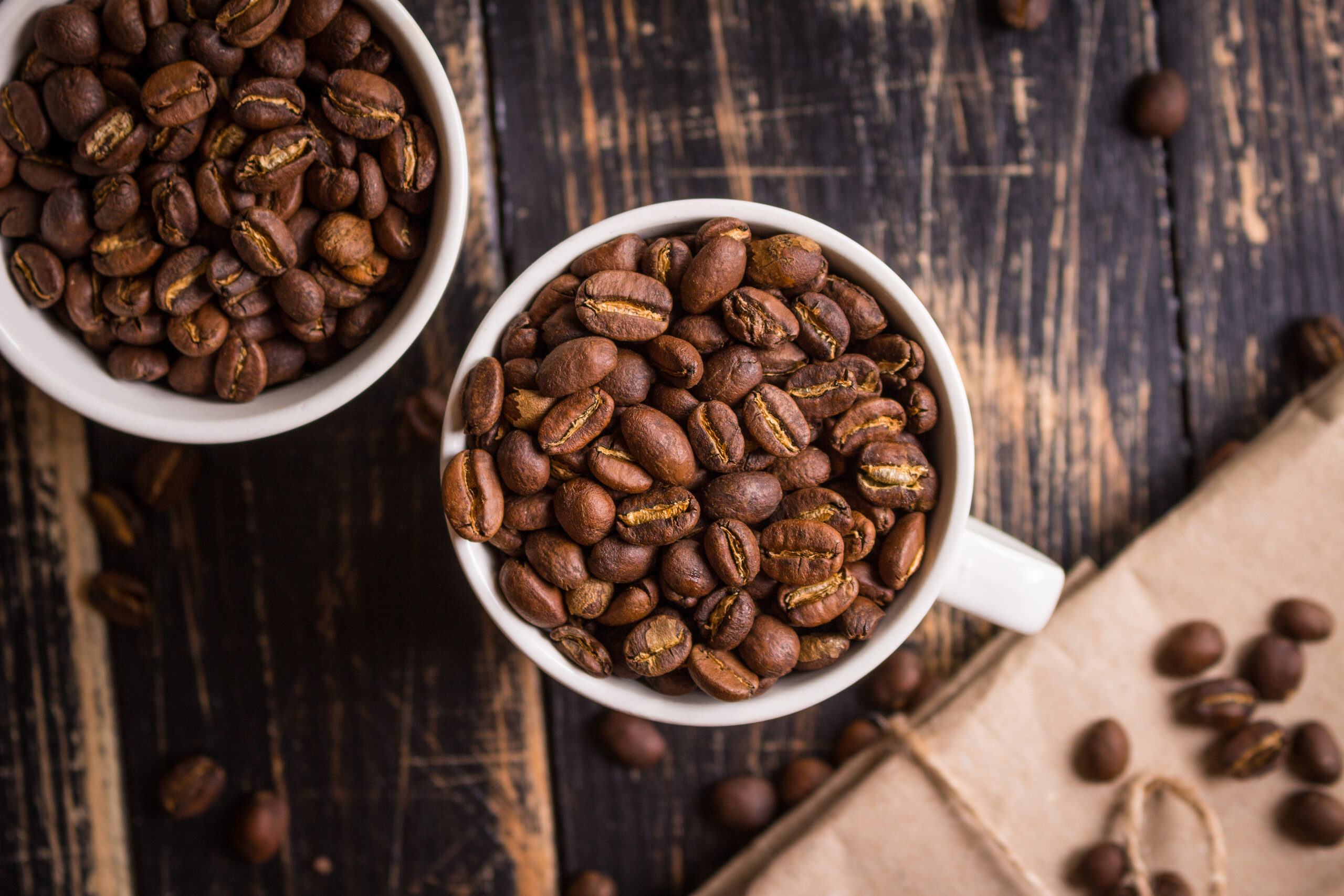 Coffee Beans In A Cups